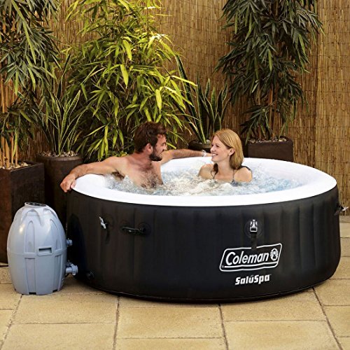 Bañera de hidromasaje inflable portátil Bestway Coleman para 4 personas