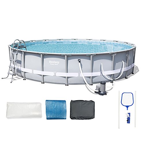 Juego de piscina con estructura de acero Bestway 56388E Power 20′ x 48″