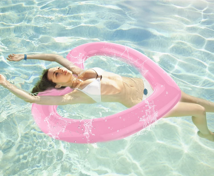 Piscina en forma de corazón