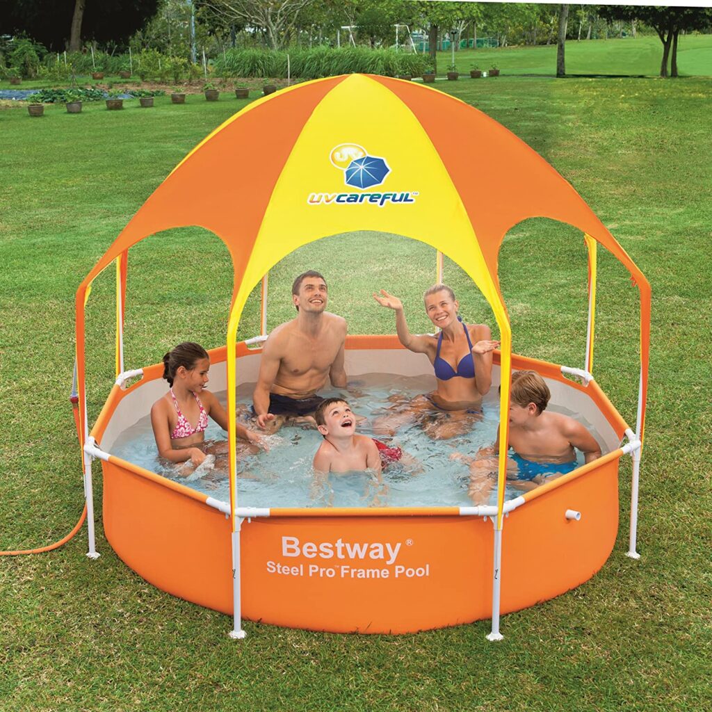 Bestway H2OGO Splash-in-Shade Play Pool Naranja