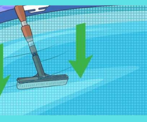 Cómo limpiar la piscina sobre el suelo después de drenar