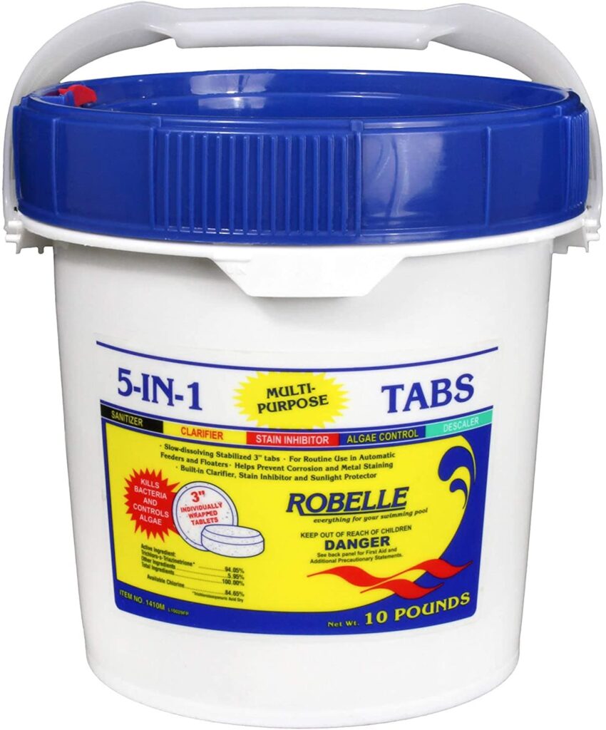 Robelle tabletas de cloro multipropósito 5 en 1 No 1410M