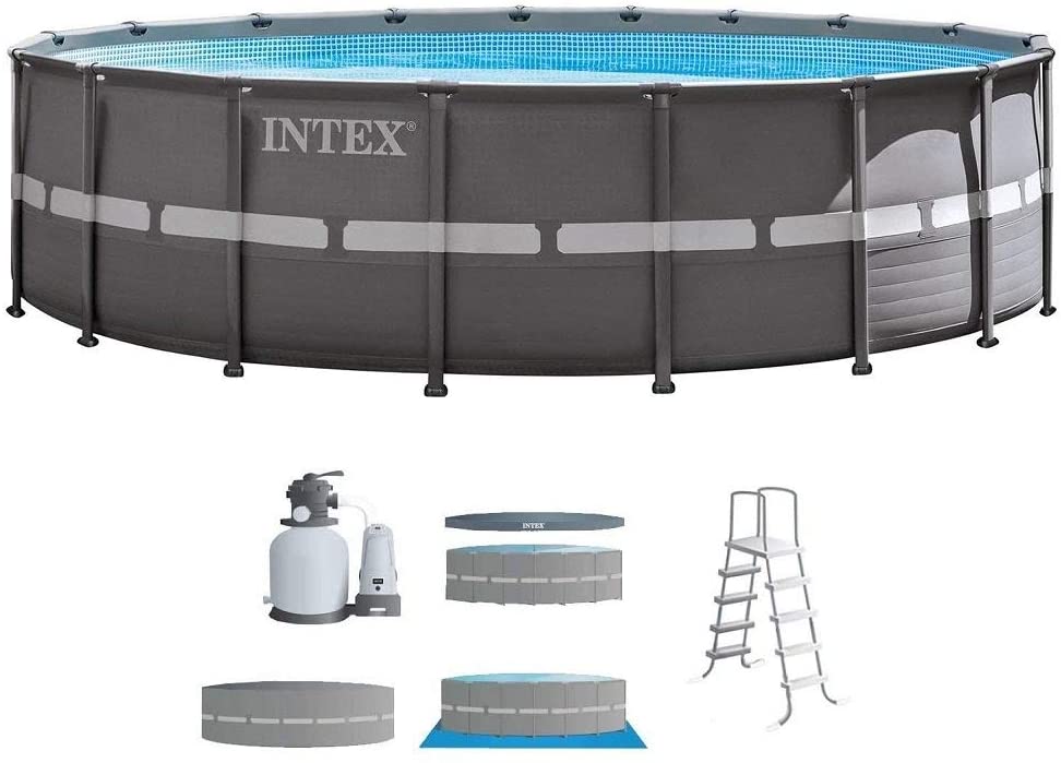 Juego de piscina Intex Ultra XTR de 18 pies x 52 pulgadas con bomba de filtro de arena 